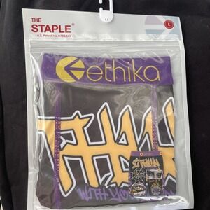 Ethika The Staple   Pop Yo SHXT Design Boxer Briefs Men's Size Large - NEW